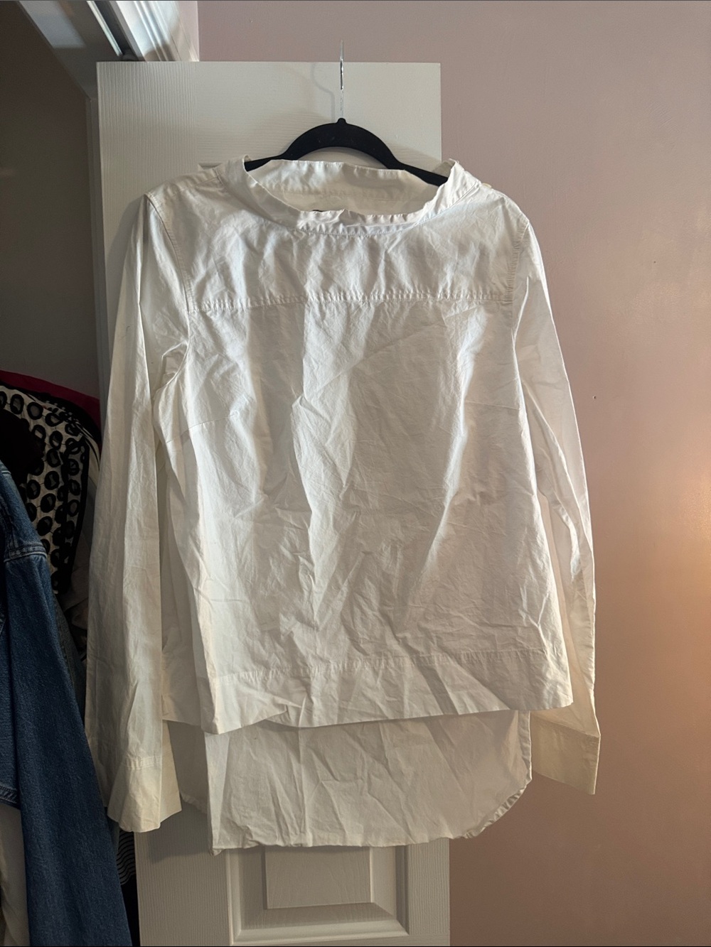 J. Crew White Button-Down Cotton Poplin Shirt